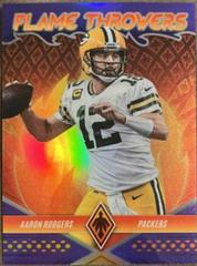 Aaron Rodgers [Purple] #FT-11 Football Cards 2022 Panini Phoenix Flame Throwers Prices
