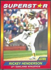 Rickey Henderson Baseball Cards 1992 Score Superstars Prices