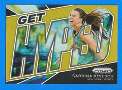 Sabrina Ionescu [Gold] #12 Basketball Cards 2022 Panini Prizm WNBA Get Hyped Prices