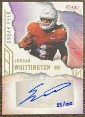 Jordan Whittington [Gold] #SPA-JW Football Cards 2023 Sage Sneak Peek Autographs Prices