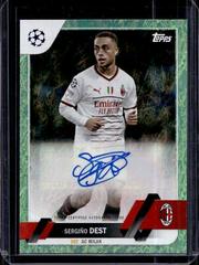 Sergino Dest #JA-SD Soccer Cards 2022 Topps UEFA Club Competitions Jade Autographs Prices