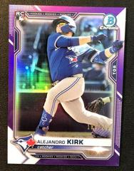 Alejandro Kirk [Purple Refractor] #49 Baseball Cards 2021 Bowman Chrome Prices