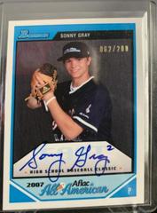 Sonny Gray #SG Baseball Cards 2007 Bowman Aflac Prices