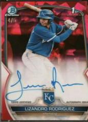 Lizandro Rodriguez [Red] #BSPA-LR Baseball Cards 2023 Bowman Chrome Sapphire Autographs Prices