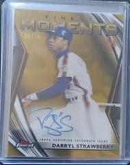 Darryl Strawberry [Gold Refractor] #FMA-DS Baseball Cards 2021 Topps Finest Moments Autographs Prices