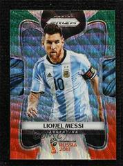 Lionel Messi [Green & Orange Wave] #1 Soccer Cards 2018 Panini Prizm World Cup Prices
