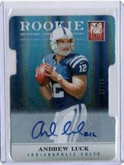 Andrew Luck [Status Die Cut Autograph] #101 Football Cards 2012 Panini Elite Prices