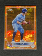 Brock Holt [Orange] Baseball Cards 2022 Topps Chrome Sapphire Prices