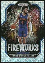 Cade Cunningham [Mojo] #20 Basketball Cards 2022 Panini Prizm Fireworks Prices