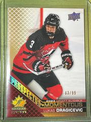 Lukas Dragicevic [Gold] #PM-20 Hockey Cards 2022 Upper Deck Team Canada Juniors Prospectus Momentous Prices
