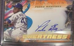 Pedro Martinez [Orange] #IDG-PM Baseball Cards 2023 Topps Inception Dawn of Greatness Autographs Prices