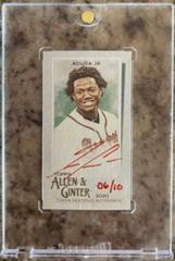 Ronald Acuna Jr. [Red Ink] #MA-RA Baseball Cards 2020 Topps Allen & Ginter Mini Autographs Prices