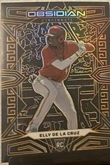 Elly De La Cruz [Orange] #39 Baseball Cards 2023 Panini Chronicles Obsidian Prices