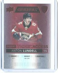 Anton Lundell [Red] Hockey Cards 2021 SP Prices