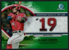 Nick Madrigal [Green Refractor] #BTP-23 Baseball Cards 2019 Bowman Chrome Scouts' Top 100 Prices