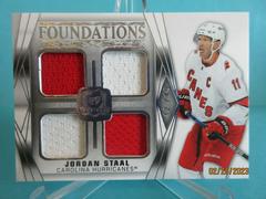 Jordan Staal Hockey Cards 2020 Upper Deck The Cup Foundations Quad Jersey Prices