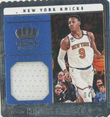 RJ Barrett #16 Basketball Cards 2023 Panini Crown Royale Kings Court Jersey Auto Prices