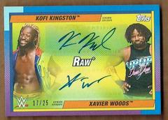 Kofi Kingston, Xavier Woods [Blue] #DA-ND Wrestling Cards 2021 Topps Heritage WWE Dual Autographs Prices