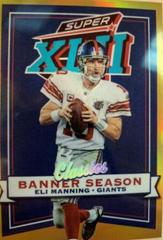 Eli Manning [Gold] #BS-18 Football Cards 2022 Panini Classics Banner Season Prices