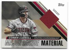 Corbin Carroll [Gold] Baseball Cards 2024 Topps Major League Material Prices