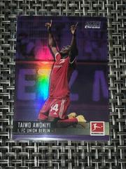 Taiwo Awoniyi [Purple Refractor] #14 Soccer Cards 2021 Stadium Club Chrome Bundesliga Prices