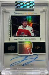 Liam Foudy #ET-LF Hockey Cards 2020 Upper Deck Clear Cut Exquisite Collection Autographs Prices