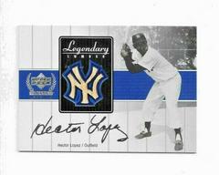 Hector Lopez Baseball Cards 2000 Upper Deck Yankees Legends Legendary Lumber Prices