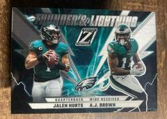 Jalen Hurts , A. J. Brown [Silver] #TL-JA Football Cards 2022 Panini Zenith Thunder and Lightning Prices