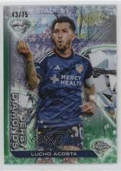 Lucho Acosta [Green] Soccer Cards 2023 Topps Chrome MLS Derby Diamonds Prices