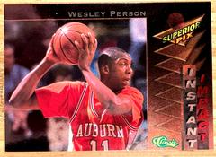 Wesley Person Basketball Cards 1995 Classic Superior Pix Instant Impact Prices