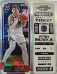 Patrick Baldwin Jr. #20 Basketball Cards 2022 Panini Contenders Optic Rookie Silver Prices