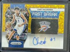 Chet Holmgren [Gold] #56 Basketball Cards 2023 Panini Prizm Fast Break Autograph Prices