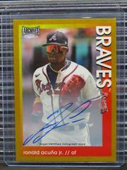 Ronald Acuna Jr. [Gold] #AS-RAJ Baseball Cards 2022 Topps Archives Snapshots Autographs Prices