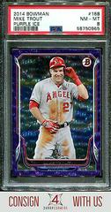 Mike Trout [Purple Ice] #168 Baseball Cards 2014 Bowman Prices