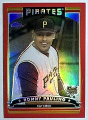 Ronny Paulino [Red Refractor] #301 Baseball Cards 2006 Topps Chrome Prices