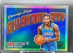 Cason Wallace [Holo] #10 Basketball Cards 2023 Panini Hoops Rookie Greetings Prices