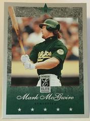 Mark McGwire #21 Baseball Cards 1997 Panini Donruss Elite Prices