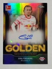 Emil Forsberg [Autograph] Soccer Cards 2021 Topps Chrome Bundesliga Golden Generation Prices