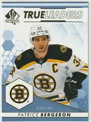 Patrice Bergeron [Blue] #TL-23 Hockey Cards 2022 SP Authentic True Leaders Prices