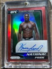Kamaru Usman [Red] #NP-KUS Ufc Cards 2021 Panini Chronicles UFC National Pride Signatures Prices