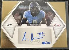 Ali Jennings III [Gold] #A-Ajlll Football Cards 2023 Sage Autographs Prices