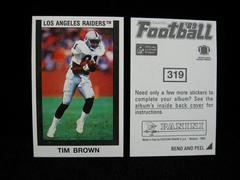 Tim Brown Football Cards 1989 Panini Sticker Prices
