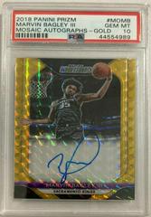 Marvin Bagley III [Gold] #MO-MB Basketball Cards 2018 Panini Prizm Mosaic Autographs Prices