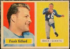 Frank Gifford #88 Football Cards 1957 Topps Prices