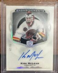 Kirk McLean #E-MC Hockey Cards 2021 Upper Deck The Cup Enshrinements Autographs Prices