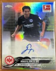 Makoto Hasebe [Autograph Red Wave Refractor] #21 Soccer Cards 2018 Topps Chrome Bundesliga Prices