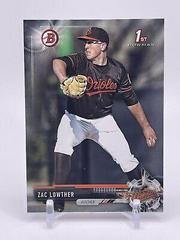 Zac Lowther [Gold] Baseball Cards 2017 Bowman Draft Prices