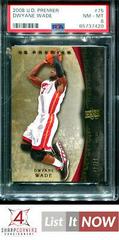 Dwyane Wade #75 Basketball Cards 2008 Upper Deck Premier Prices
