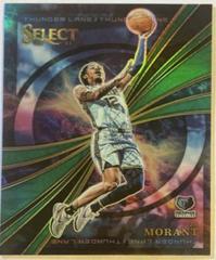 Ja Morant [Green] #1 Basketball Cards 2022 Panini Select Thunder Lane Prices