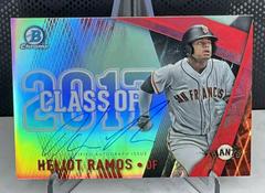 Heliot Ramos [Red Refractor] #C17A-HR Baseball Cards 2017 Bowman Draft Class of Autographs Prices